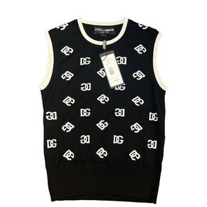 Dolce & Gabbana DG Logo Wool Vest